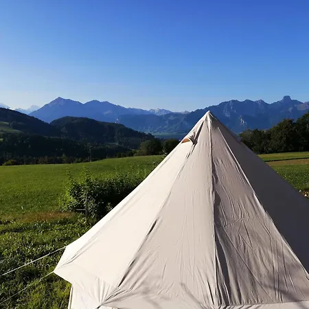 Tipi Zelt Mit Bergsicht Glamping Fahrni
